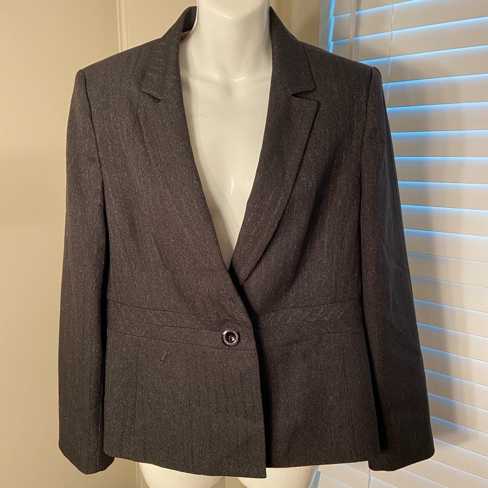 EVAN PICONE Dark Brown Blazer Pants Suit 12P NWT